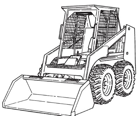 sketches of skid steers